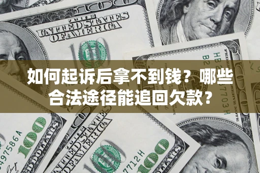 武汉如何起诉后拿不到钱？哪些合法途径能追回欠款？