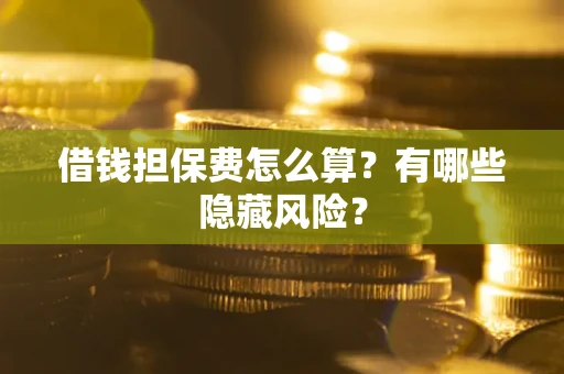 武汉借钱担保费怎么算？有哪些隐藏风险？