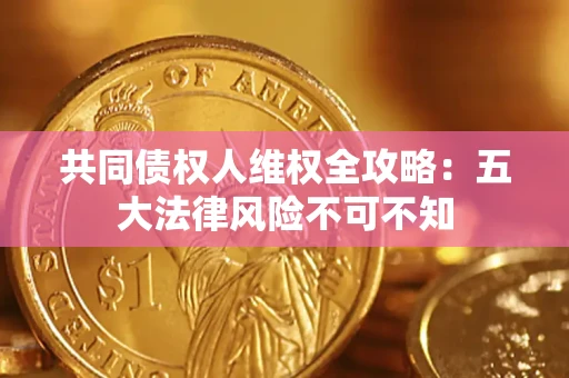 武汉共同债权人维权全攻略：五大法律风险不可不知