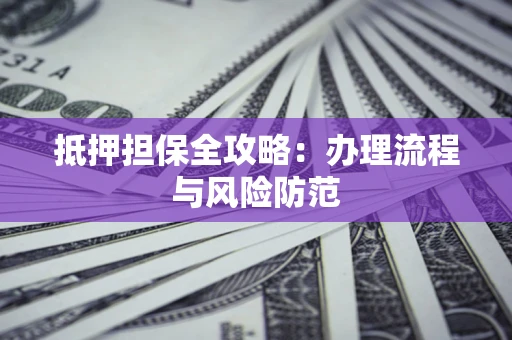 武汉抵押担保全攻略：办理流程与风险防范