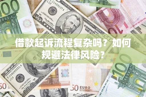 武汉借款起诉流程复杂吗？如何规避法律风险？
