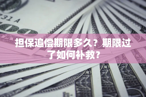 武汉担保追偿期限多久？期限过了如何补救？