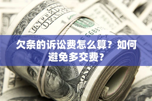 武汉欠条的诉讼费怎么算？如何避免多交费？