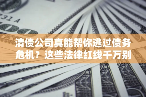 武汉清债公司真能帮你逃过债务危机？这些法律红线千万别踩