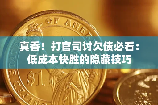 武汉真香！打官司讨欠债必看：低成本快胜的隐藏技巧