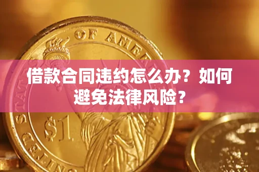 武汉借款合同违约怎么办？如何避免法律风险？