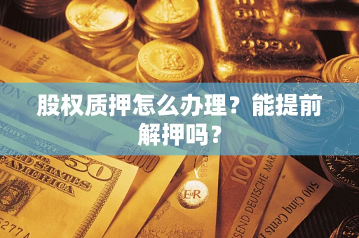 武汉股权质押怎么办理？能提前解押吗？