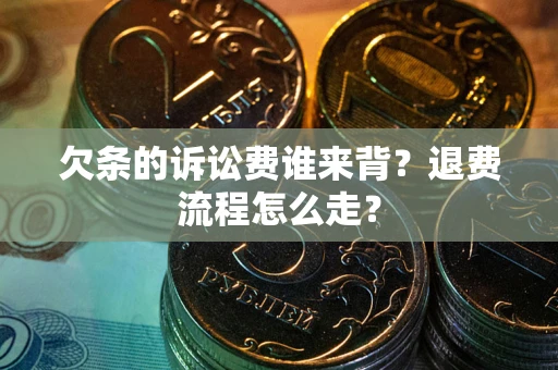 武汉欠条的诉讼费谁来背？退费流程怎么走？