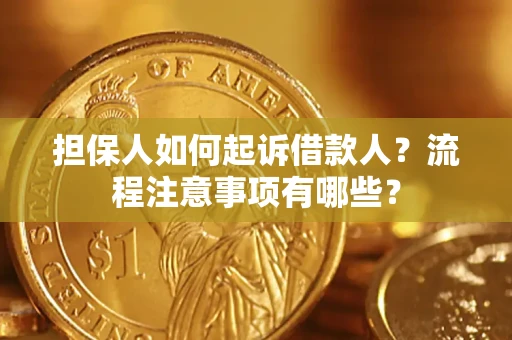 武汉担保人如何起诉借款人？流程注意事项有哪些？